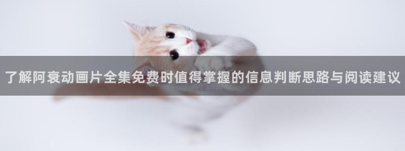 动漫之家网站:了解阿衰动画片全集免费时值得掌握的信息判断思路与阅读建议